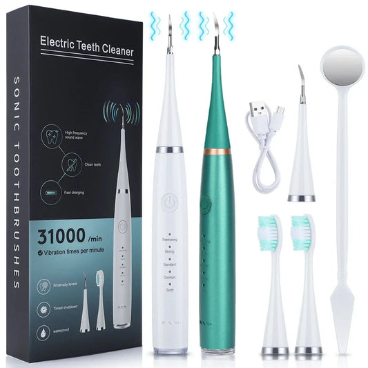 Electric Toothbrush Sonic Dental Teeth Whitening Kit Tooth Whitener Calculus Tartar Remover Tools Cleaner Stain Oral Care